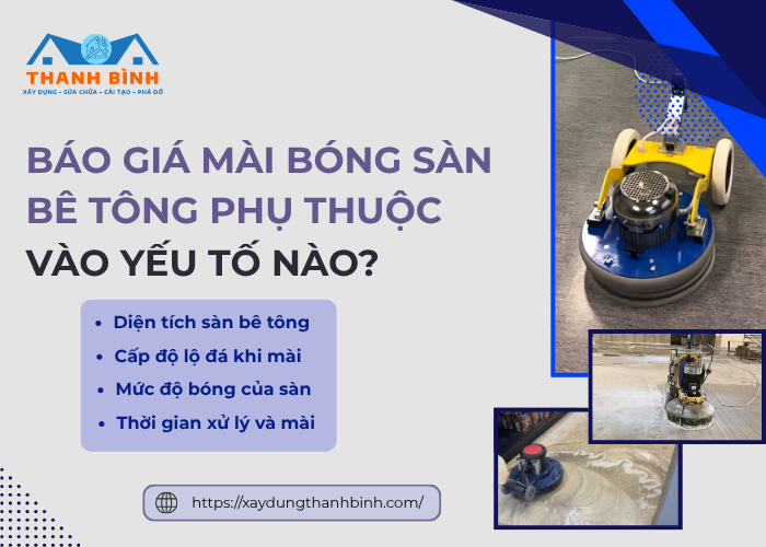 Chi phí dịch vụ đánh bóng sàn bê tông cần bao nhiêu?