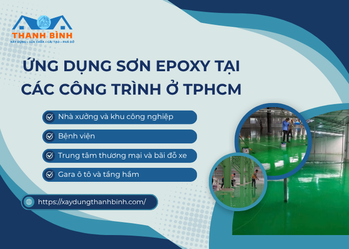 Các ứng dụng sơn epoxy tại công trình ở TP. HCM
