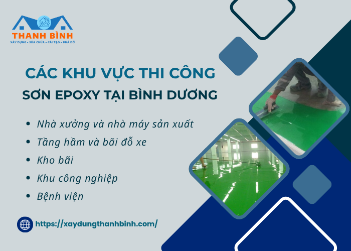 Thi công sơn epoxy tại Bình Dương cho nhà xưởng và khu công nghiệp