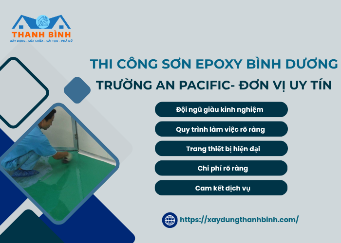 Thanh Bình là đơn vị thi công sơn epoxy uy tín tại Bình Dương