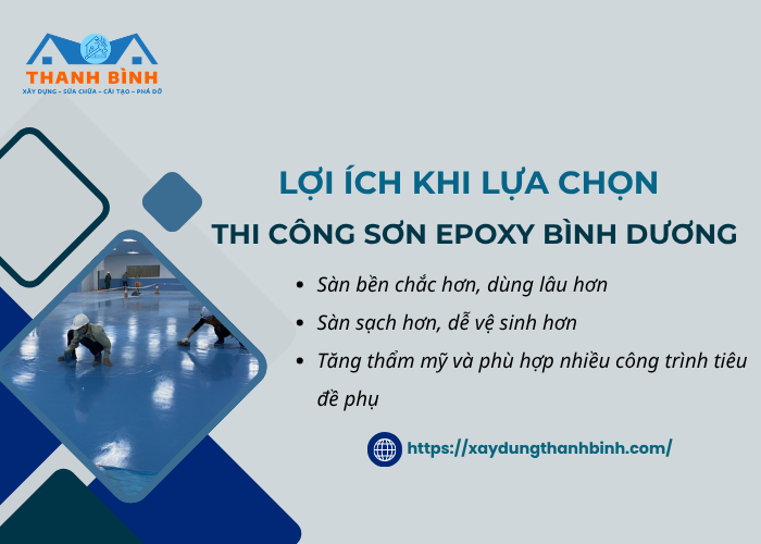 Quy trình của dịch vụ thi công sơn epoxy tại Bình Dương