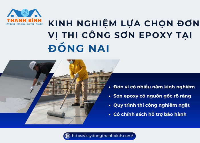 Những kinh nghiệm lựa chọn đơn vị thi công sơn epoxy uy tín tại Đồng Nai