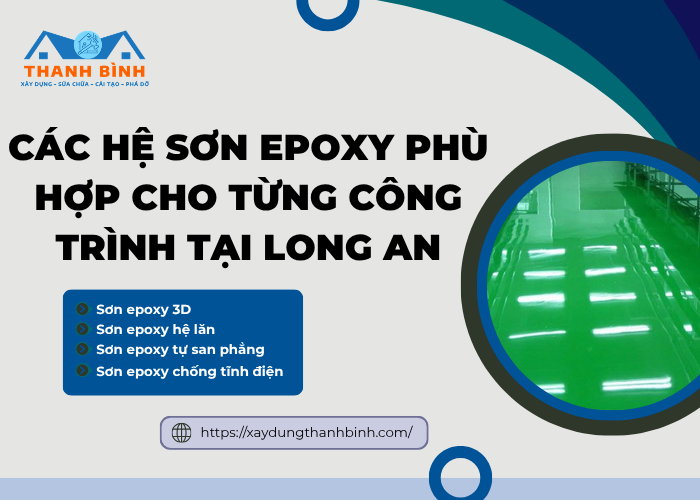 Các hệ sơn epoxy tại Long An phổ biến hiện nay