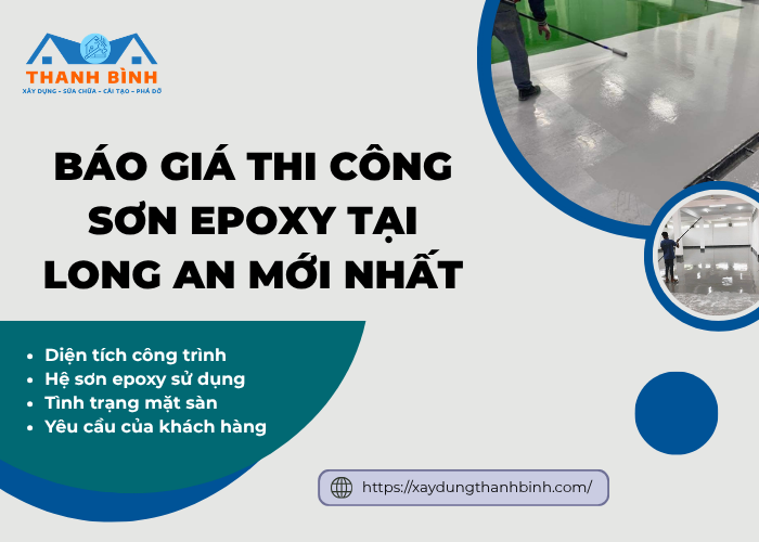 Những yếu tố nào ảnh hưởng đến chi phí dịch vụ sơn epoxy tại Long An?