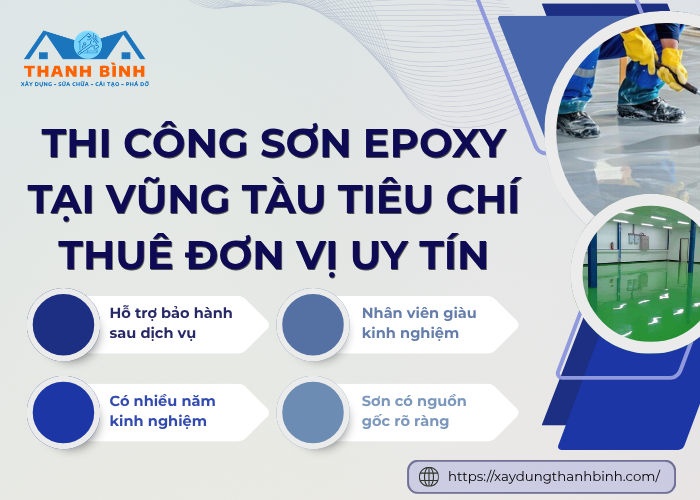 Tiêu chí nào giúp chọn được đơn vị thi công sơn epoxy uy tín tại Vũng Tàu?
