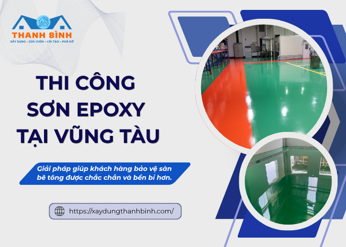 Dịch vụ thi công sơn epoxy Vũng Tàu trọn gói tại Xây Dựng Thanh Bình