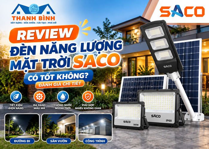 Review đèn năng lượng mặt trời SACO có tốt không? Đánh giá chi tiết