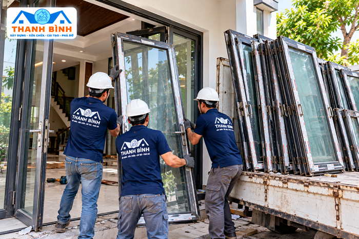 Thu mua cửa nhôm kính cũ giá cao tại TPHCM, xem tận nơi