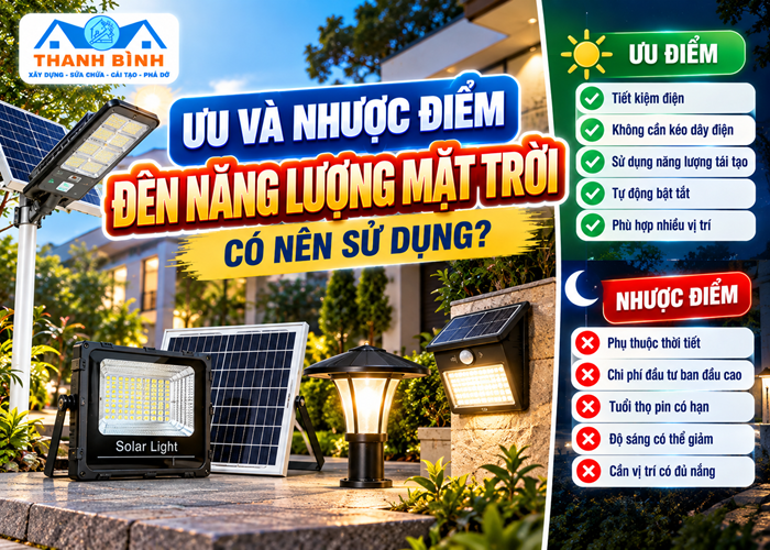Ưu và nhược điểm đèn năng lượng mặt trời - có nên dùng?